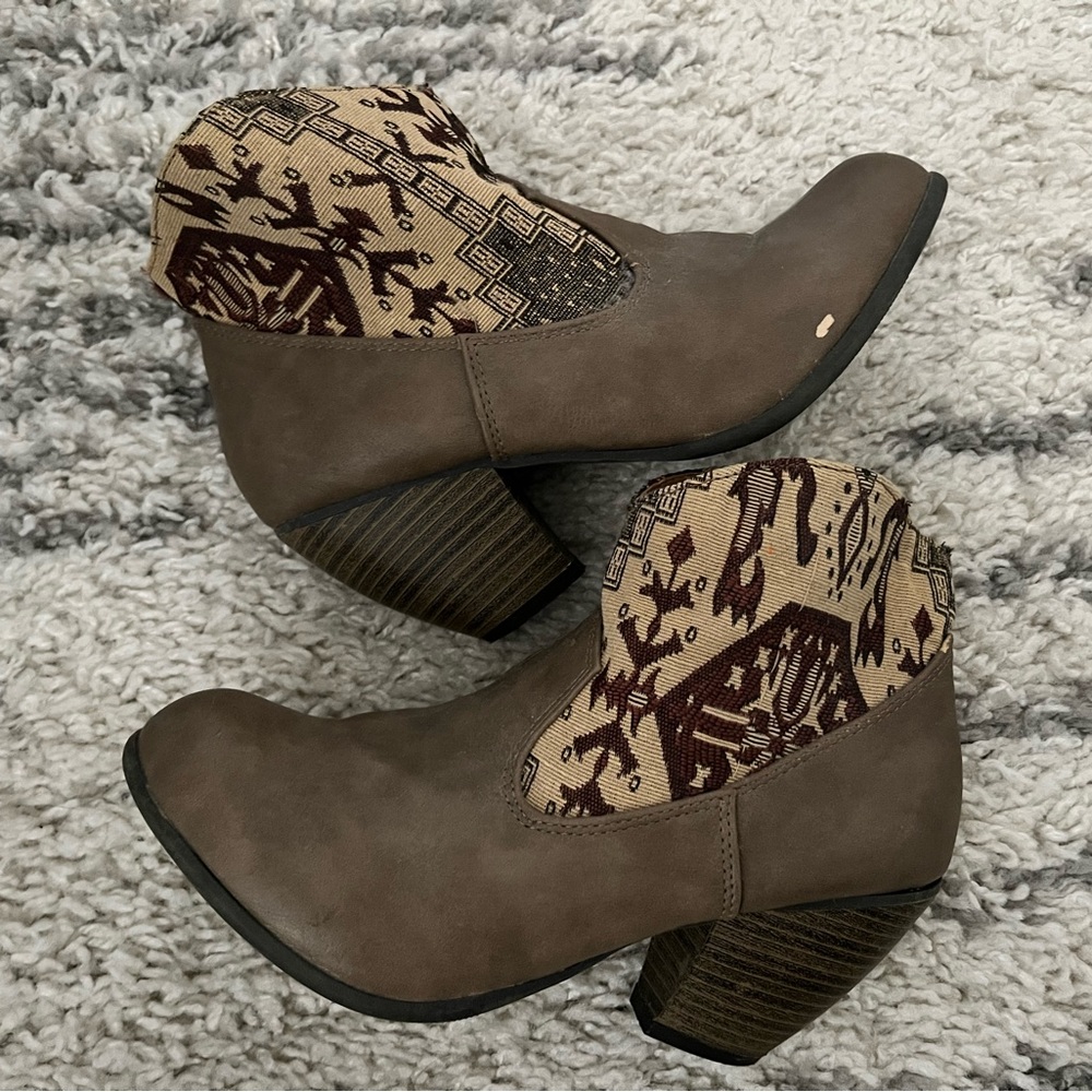 Western style booties